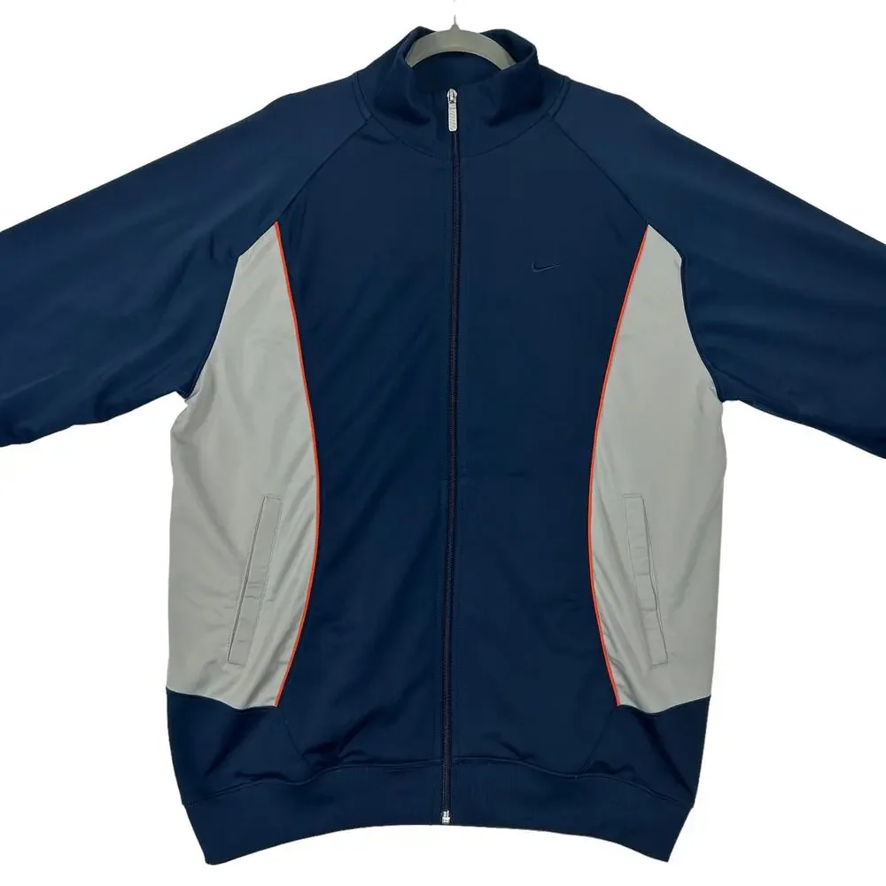Nike Full Zip Long Sleeves Lightweight Jacket Size Large